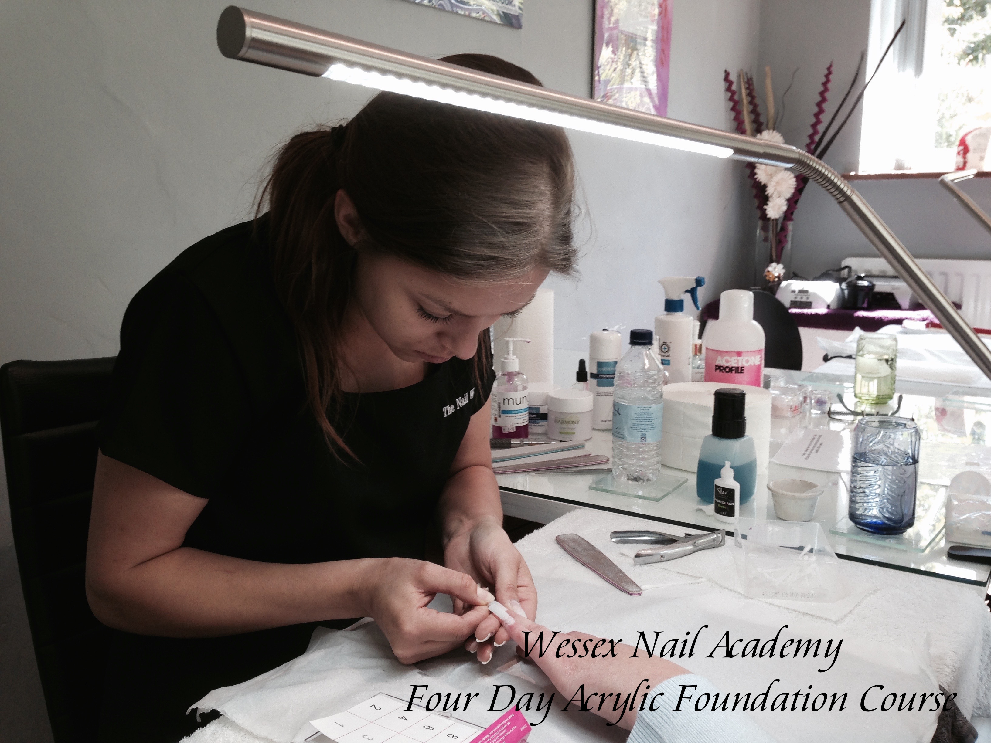 Four Day Acrylic Foundation Course,Nail extension training, nail training course, Wessex Nail Academy Okeford Fitzpaine, Dorset